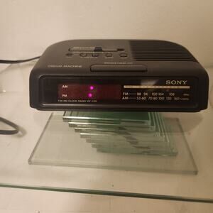 Sony AM/FM Dream Machine Alarm Clock ICF-C25 Tested Works